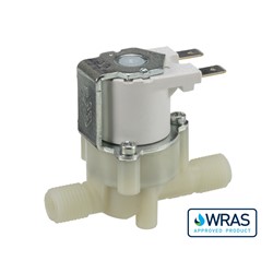 Hosetail connections, 2-way normally closed solenoid valve, 24V DC